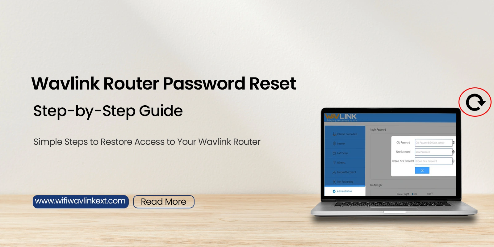 reset password